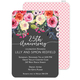 Charcoal Watercolor Roses Invitations Image 5 of 7